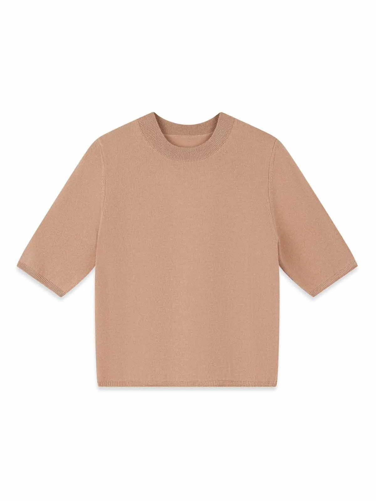 ASOBIO Lightweight 100% Wool Crewneck Top
