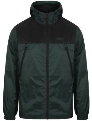 Bourdon Packaway Windbreaker Jacket In Green - Tokyo Laundry