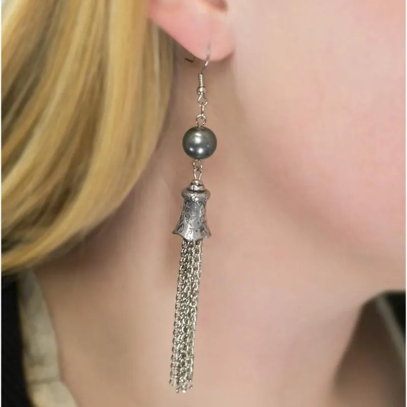 Catch Me I'm Falling Silver Earring