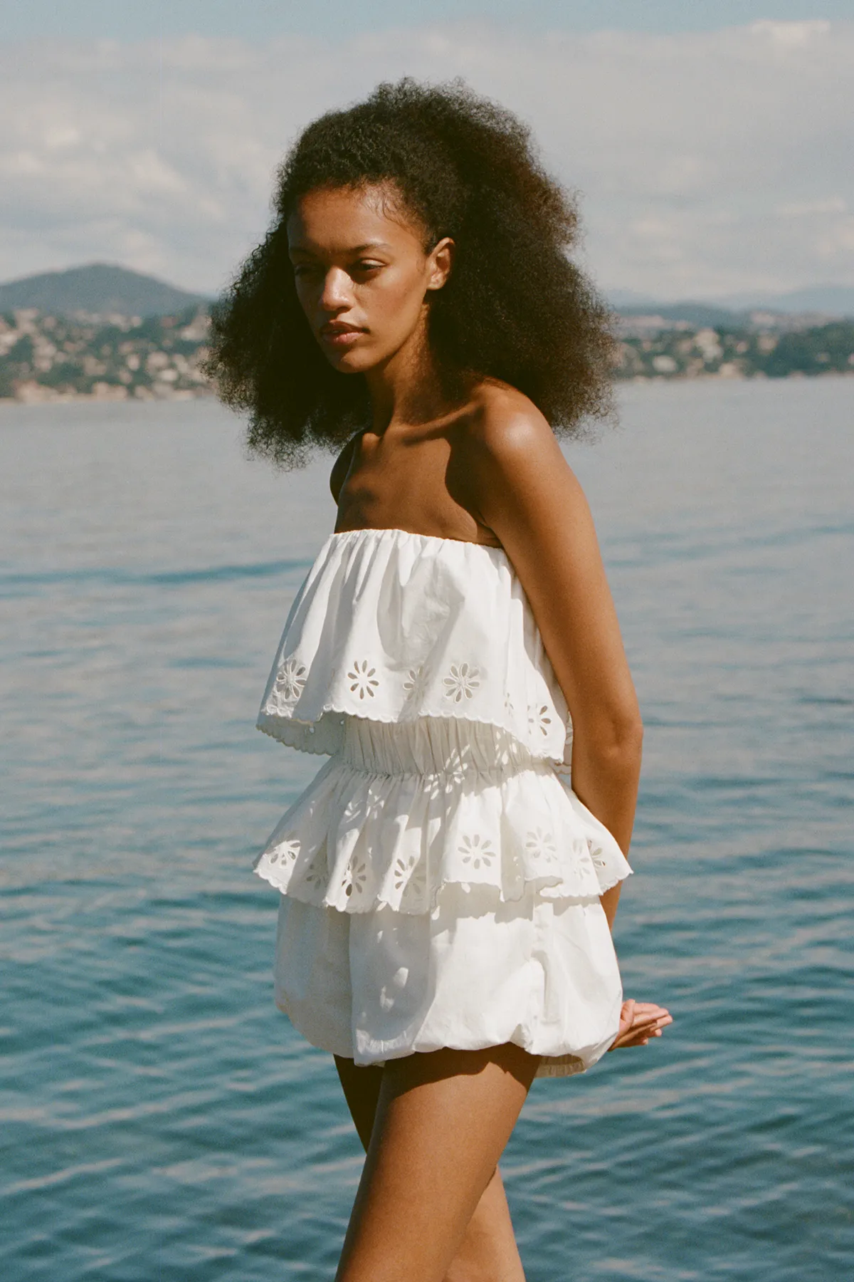 CECILIA STRAPLESS TOP - VINTAGE WHITE