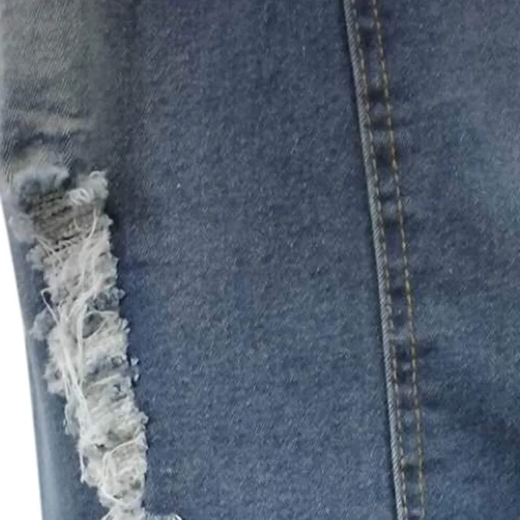 Denim Skirts for Women Casual Summer Ripped Destroyed Bodycon Jean Skirt Midi Skirts for Women