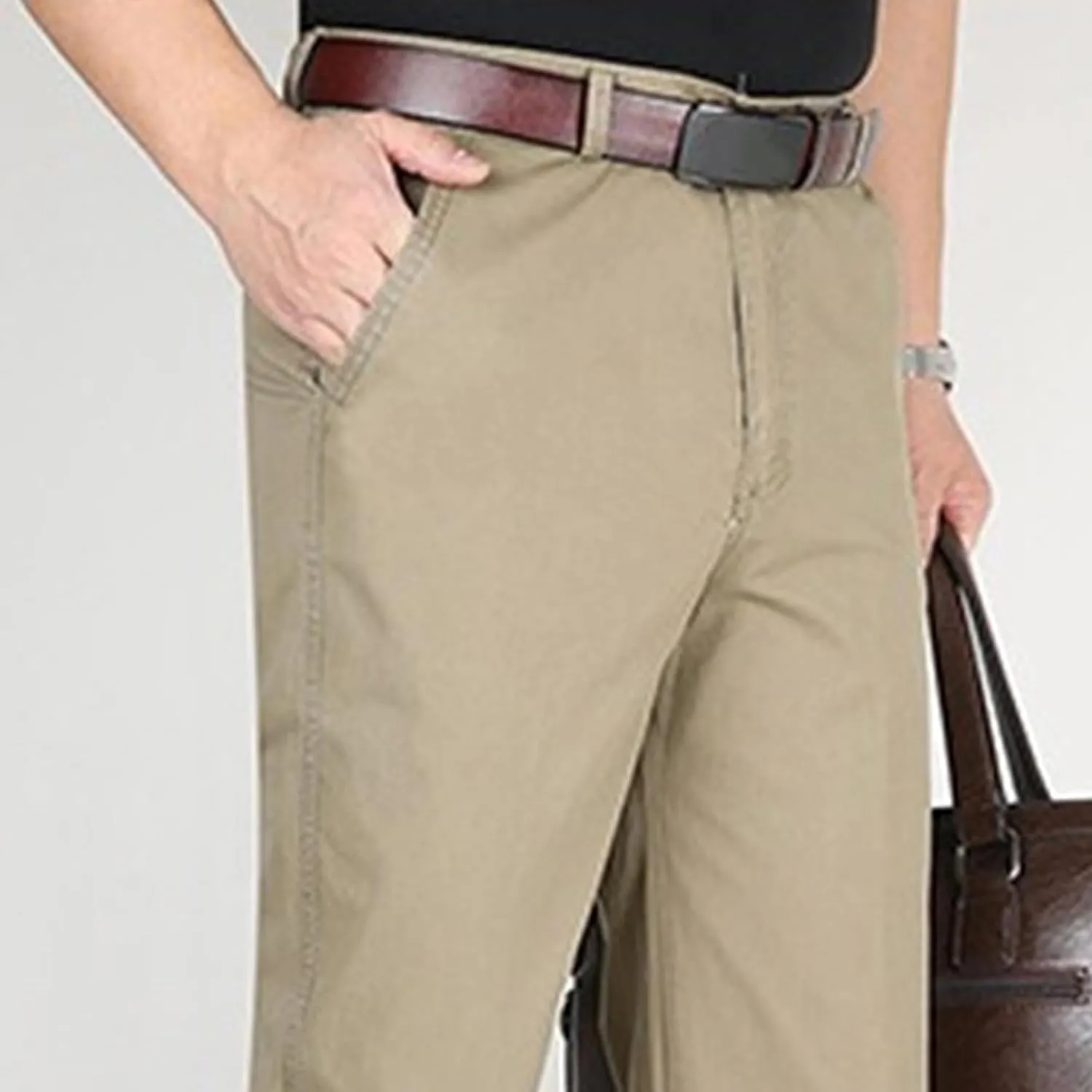 Dress Slacks for Men Casual Stretch Chino Pant Slim Fit Work Pants with Pockets (Available in Big & Tall)
