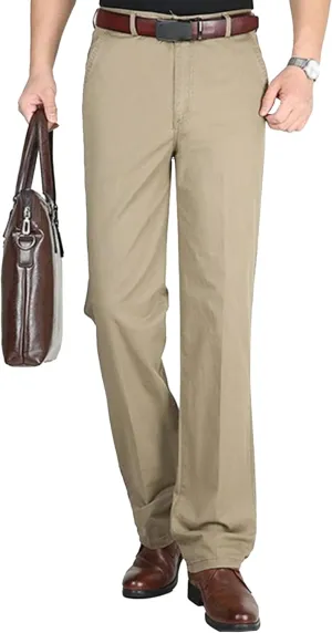 Dress Slacks for Men Casual Stretch Chino Pant Slim Fit Work Pants with Pockets (Available in Big & Tall)