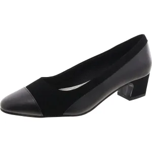 Easy Street Womens Dottie Faux Leather Slip-On Loafers