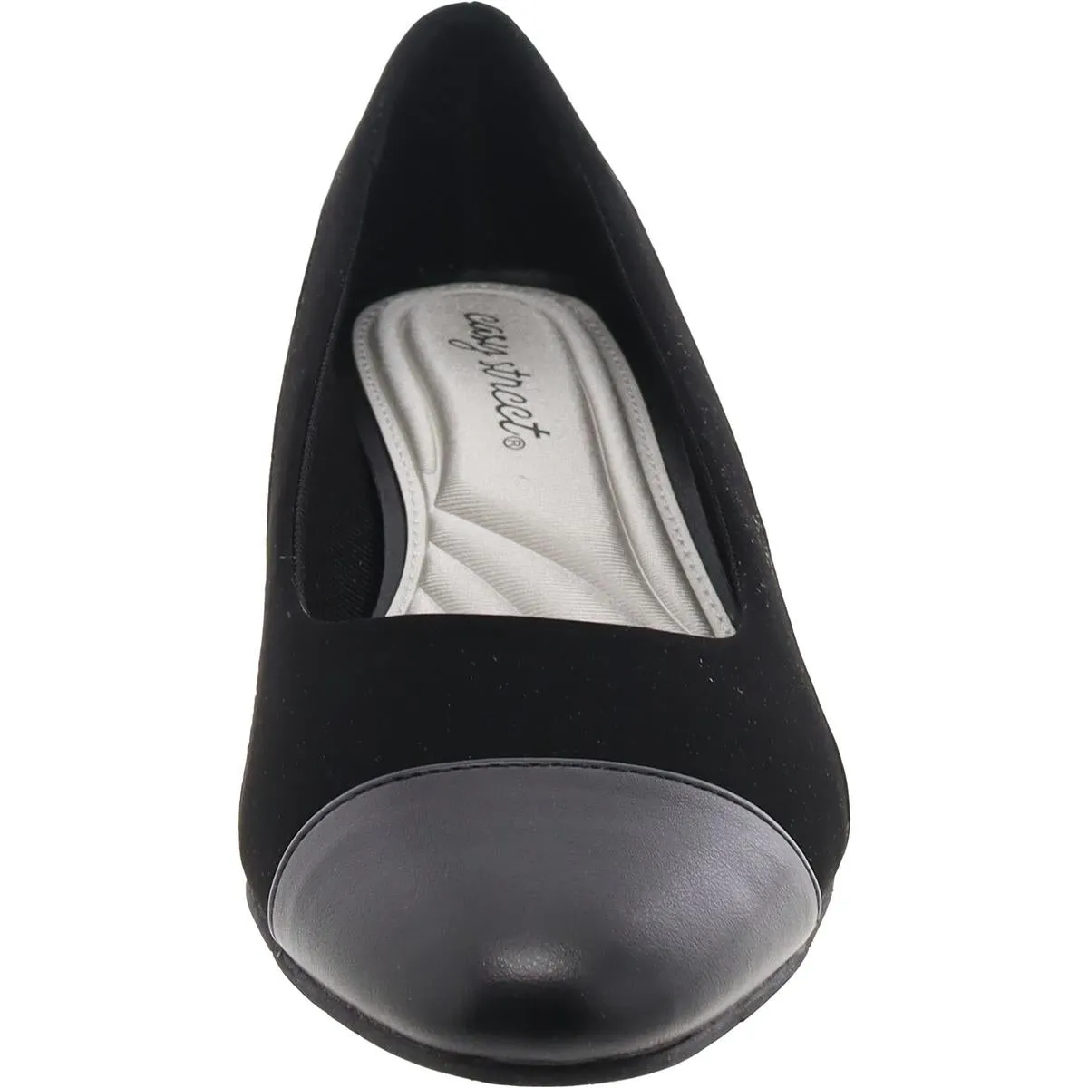 Easy Street Womens Dottie Faux Leather Slip-On Loafers