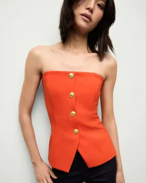 Sleek Form-Fitting Bustier Top