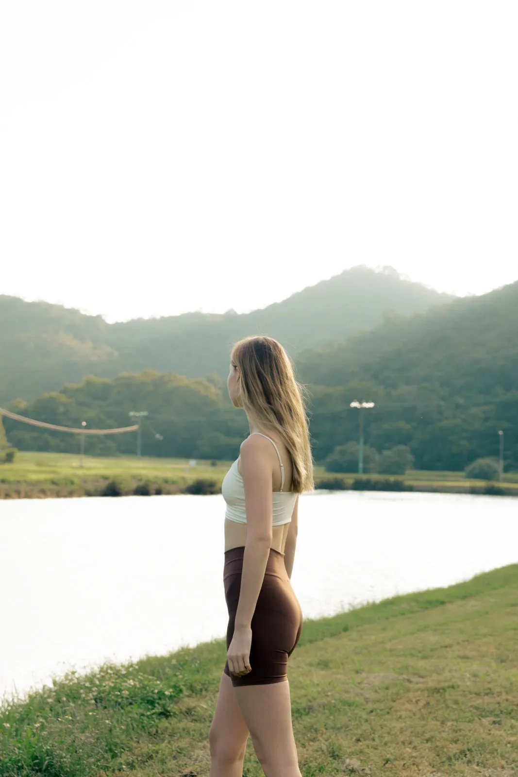 FRAME Biker Shorts - Mocha