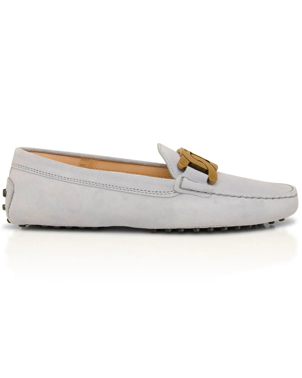 Gommini Suede Loafer in Lavender