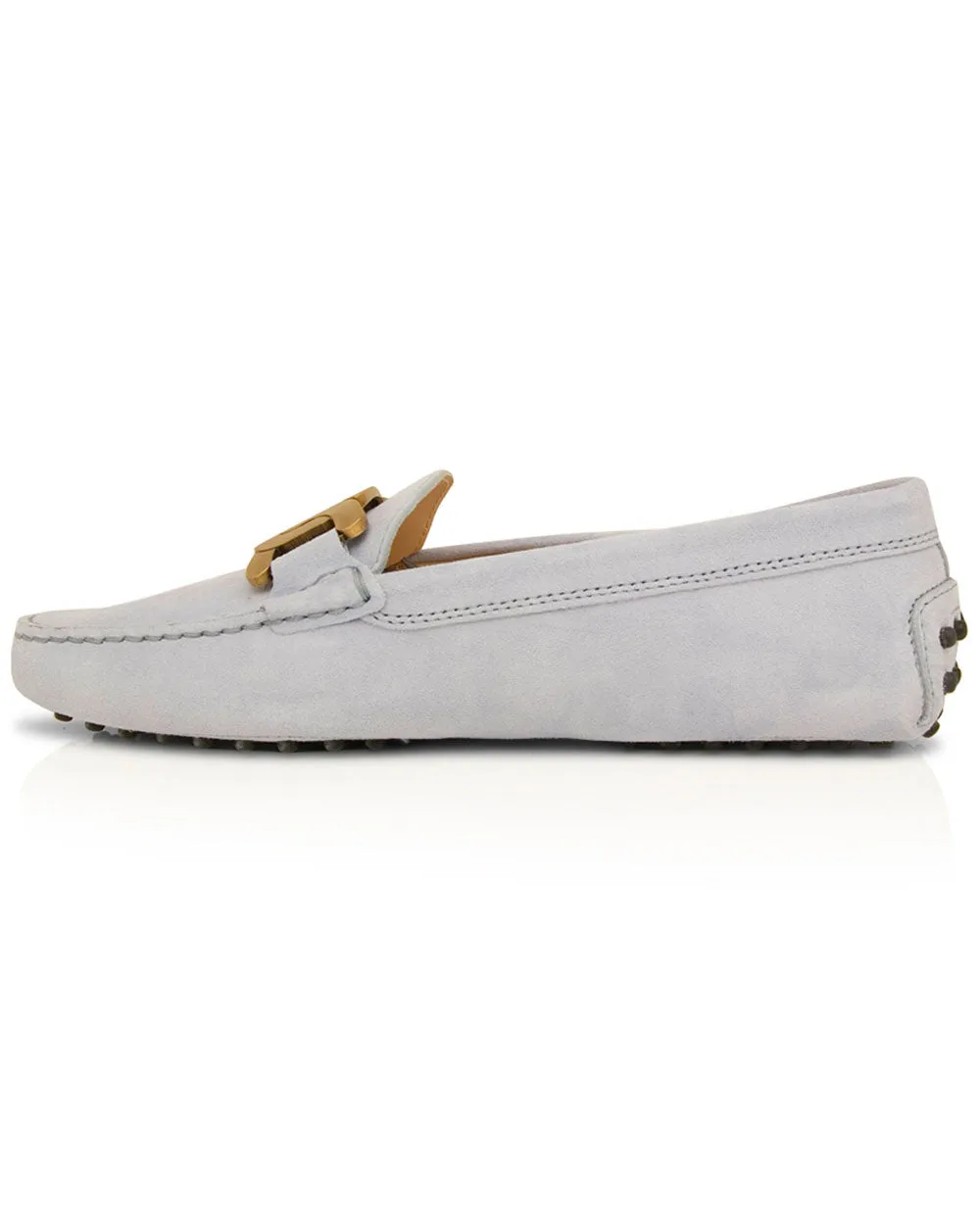 Gommini Suede Loafer in Lavender