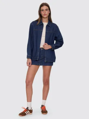 Hayden Jacket - Rib Rinsed Ink