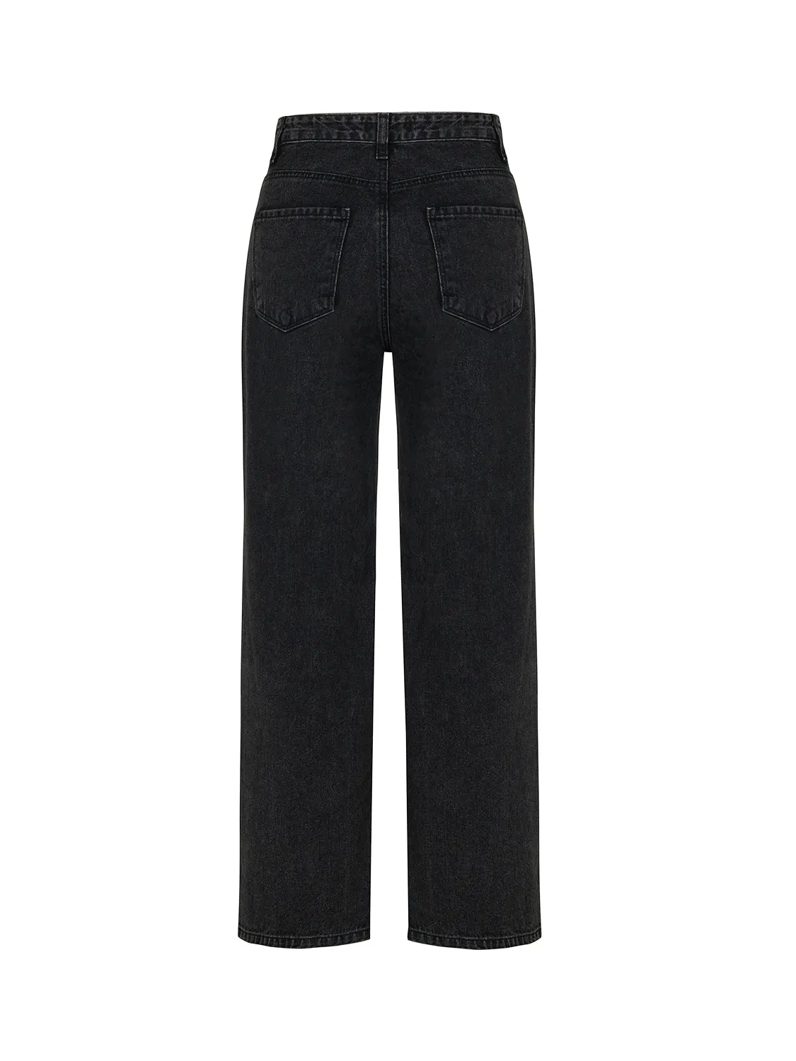 High Waisted Ripped Jeans