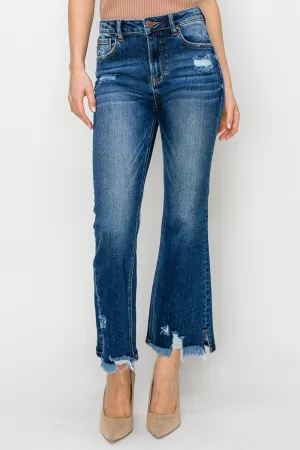 Holy Roller High Waisted Wide Leg Cropped Jeans
