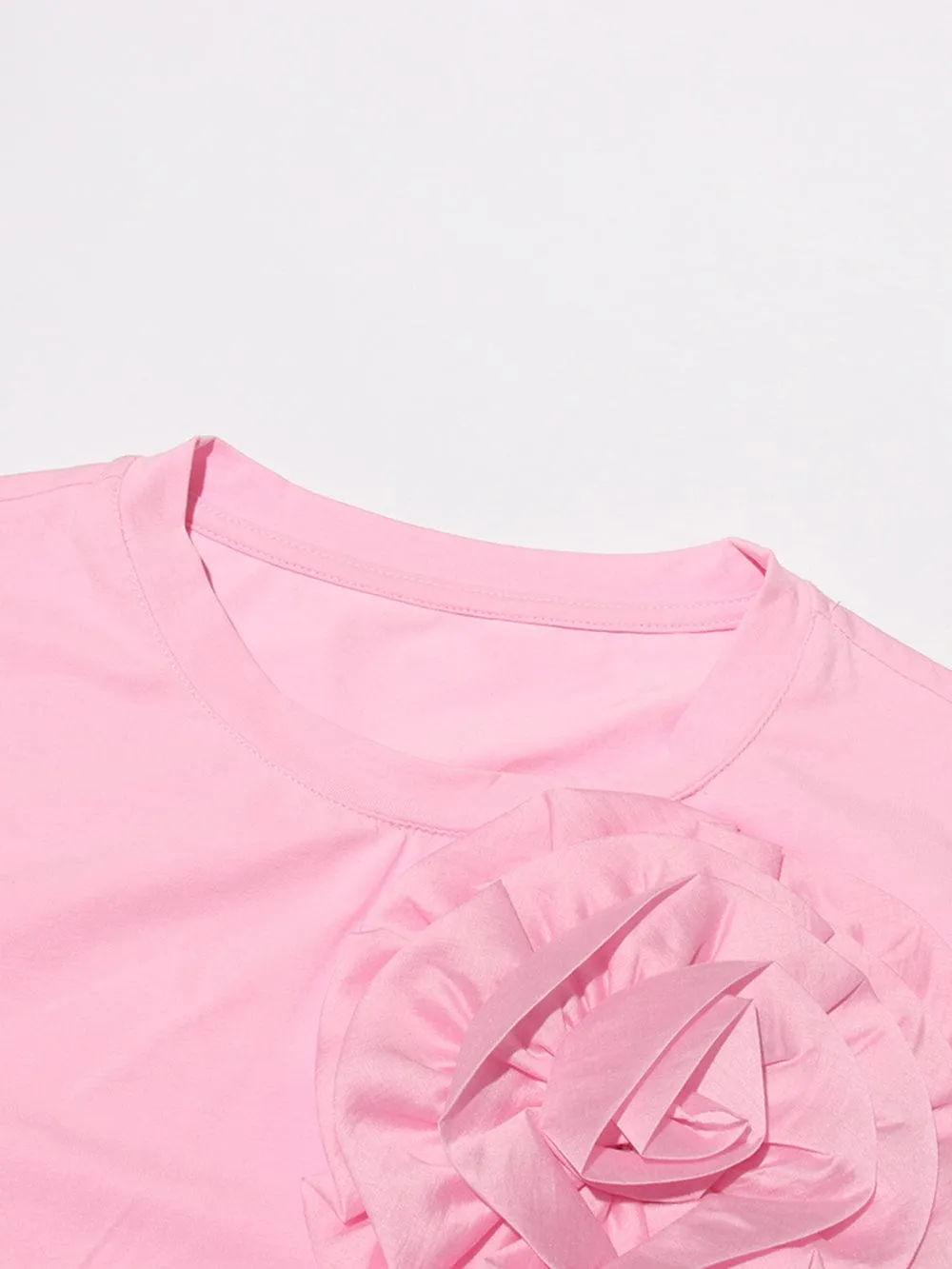 Ivana Appliques Folds Top