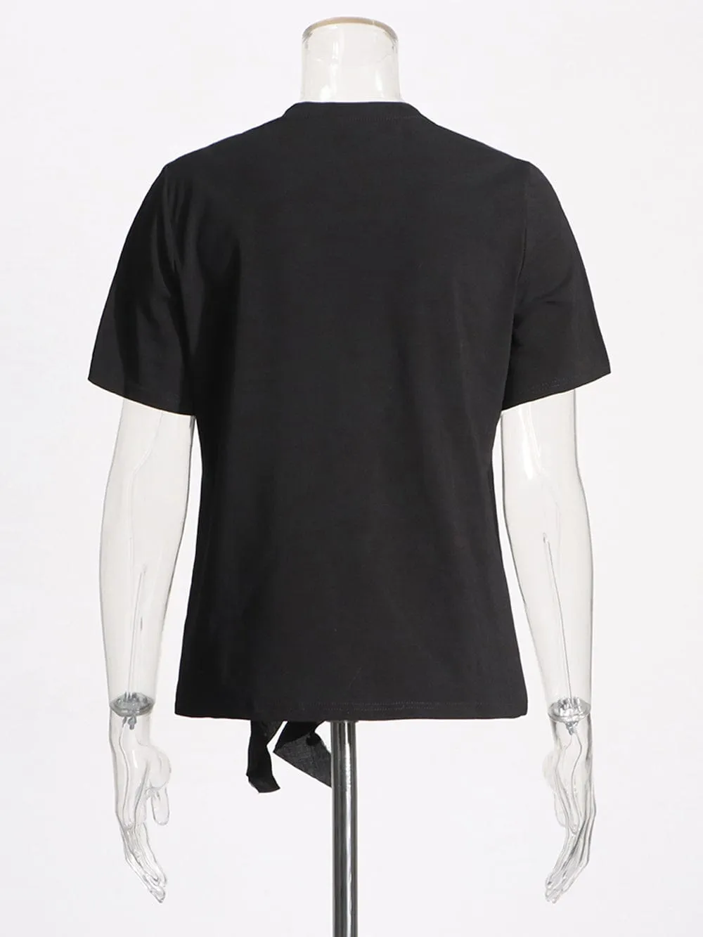 Ivana Appliques Folds Top