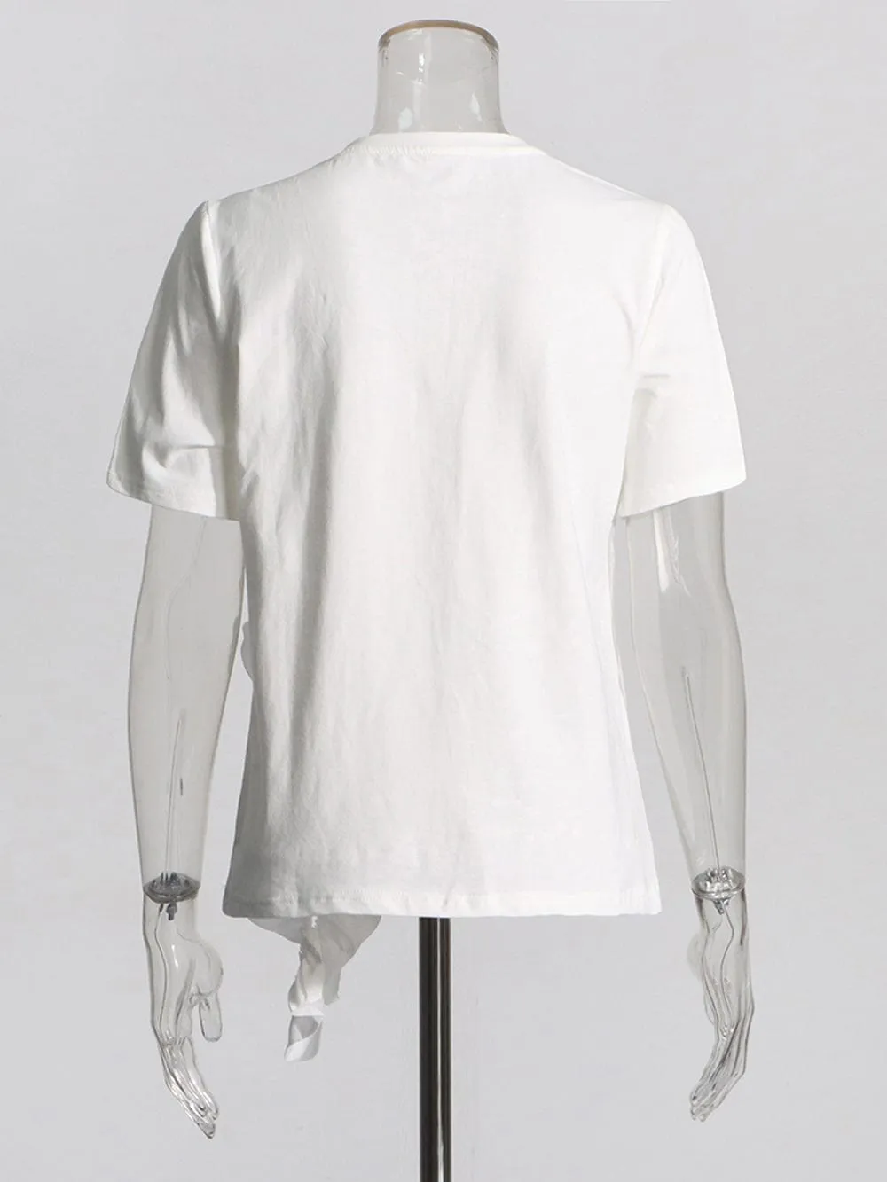 Ivana Appliques Folds Top