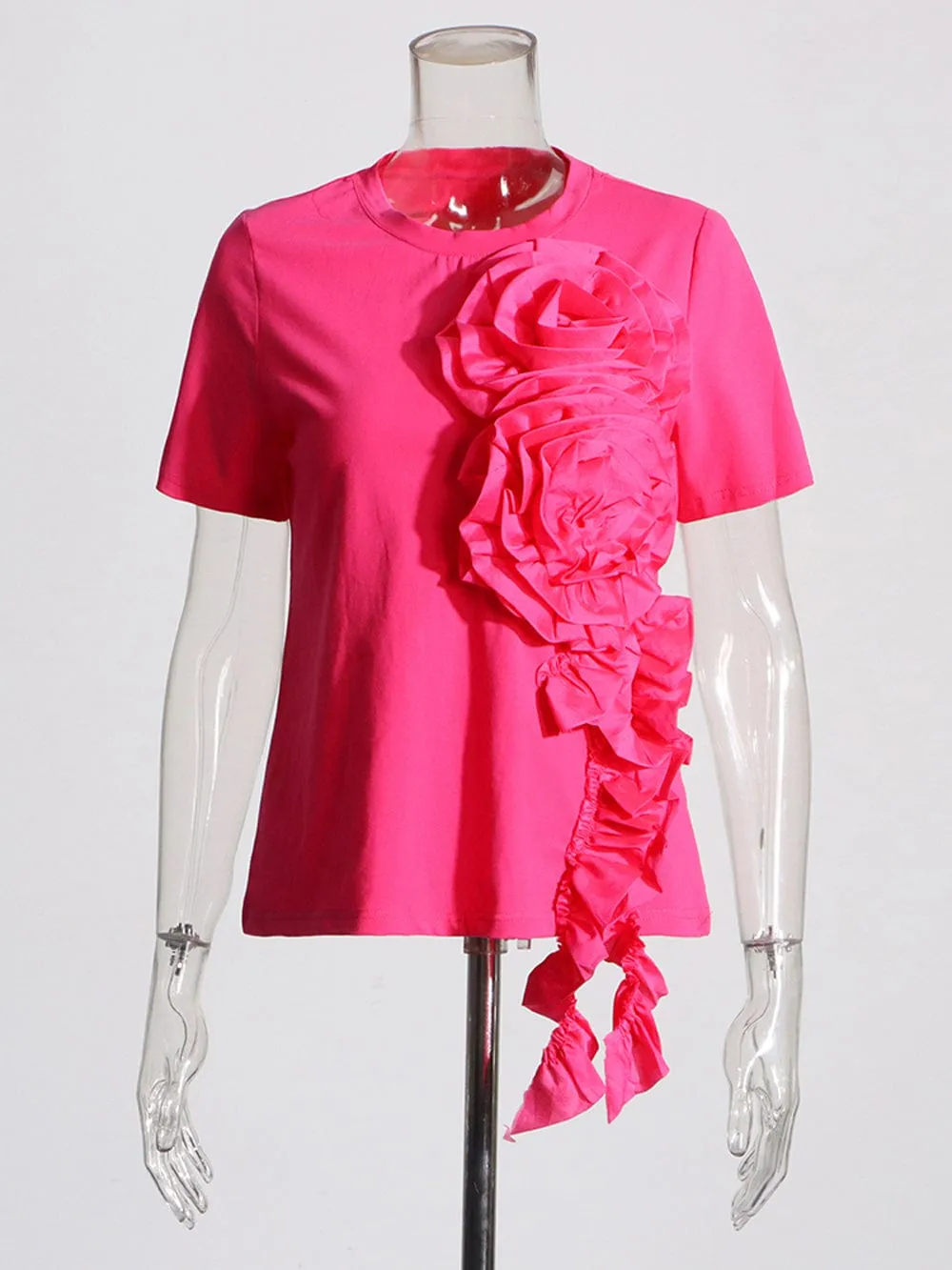 Ivana Appliques Folds Top