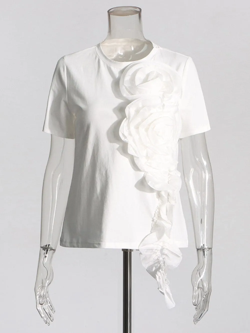 Ivana Appliques Folds Top