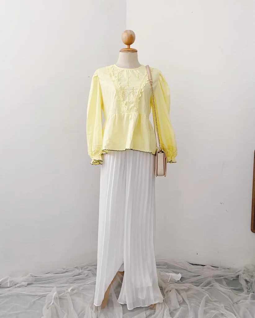Korean Lace Peplum top