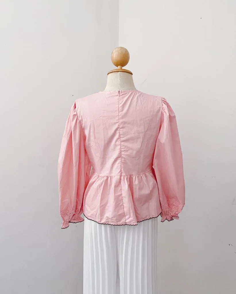 Korean Lace Peplum top
