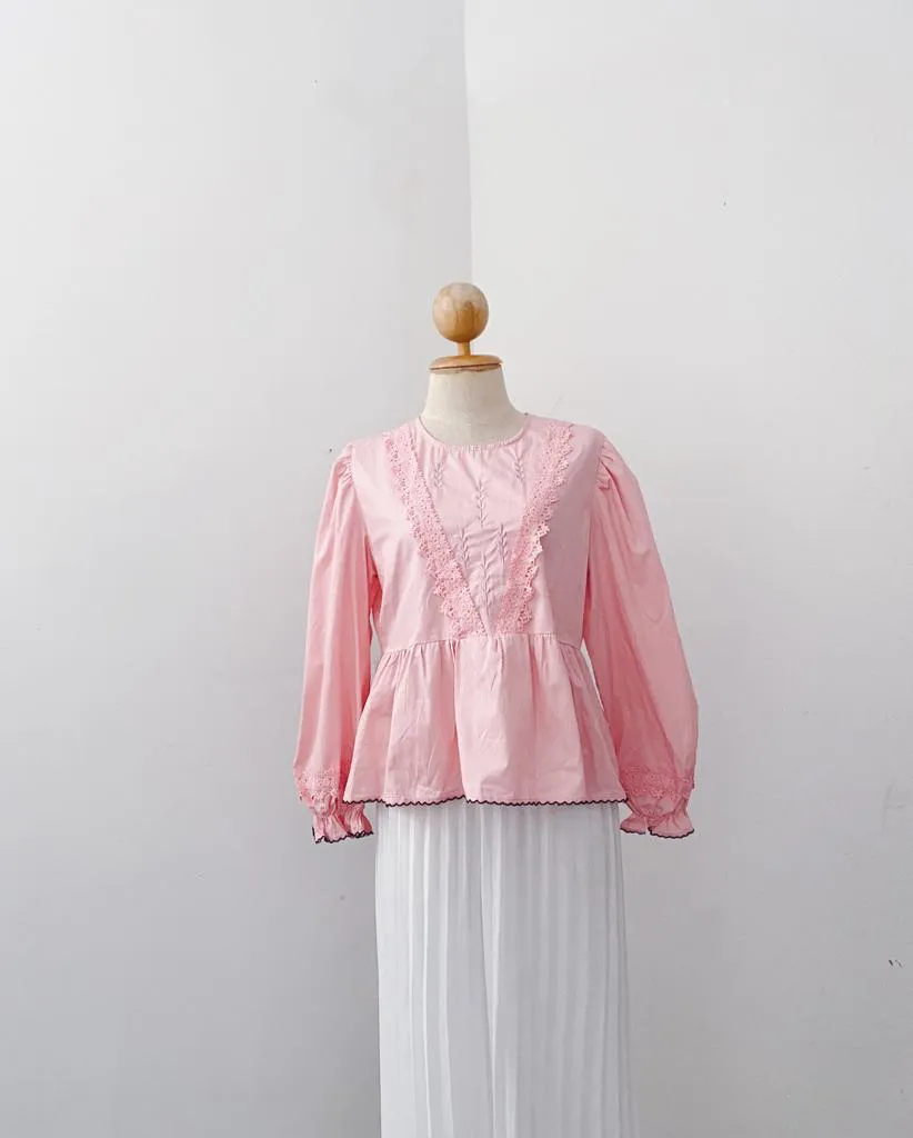 Korean Lace Peplum top