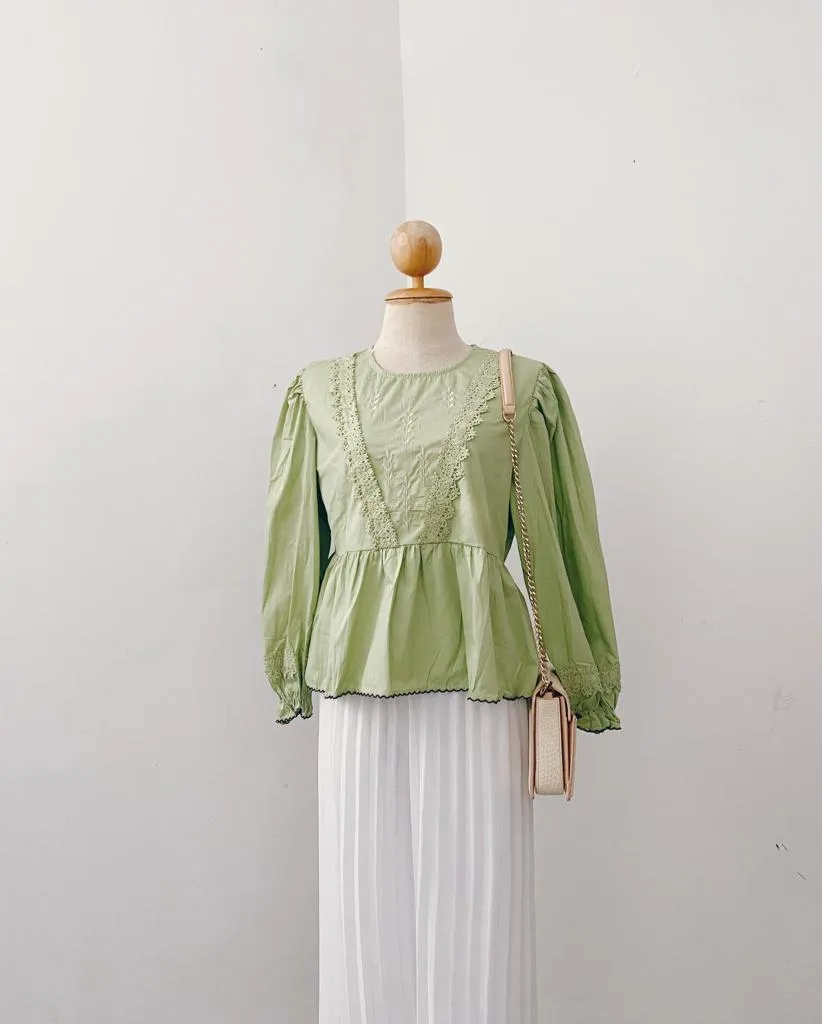 Korean Lace Peplum top
