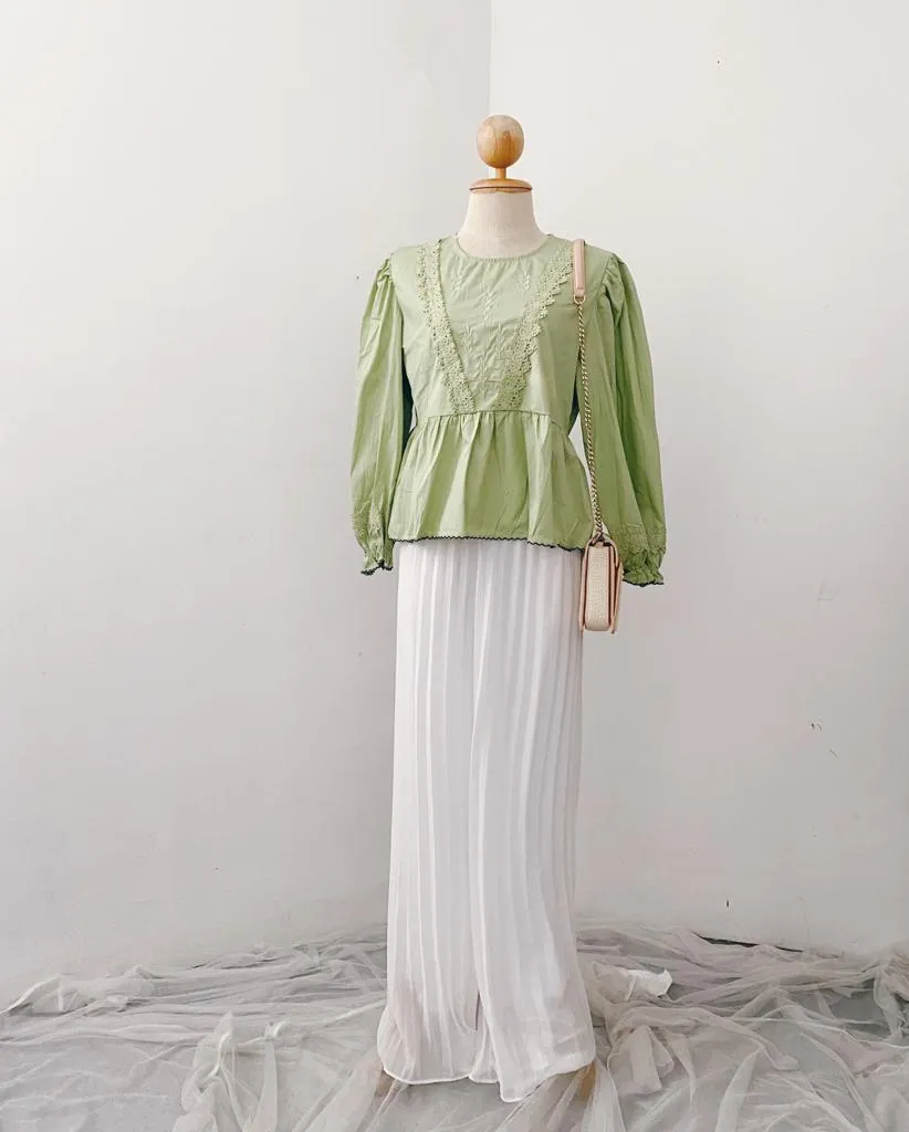 Korean Lace Peplum top