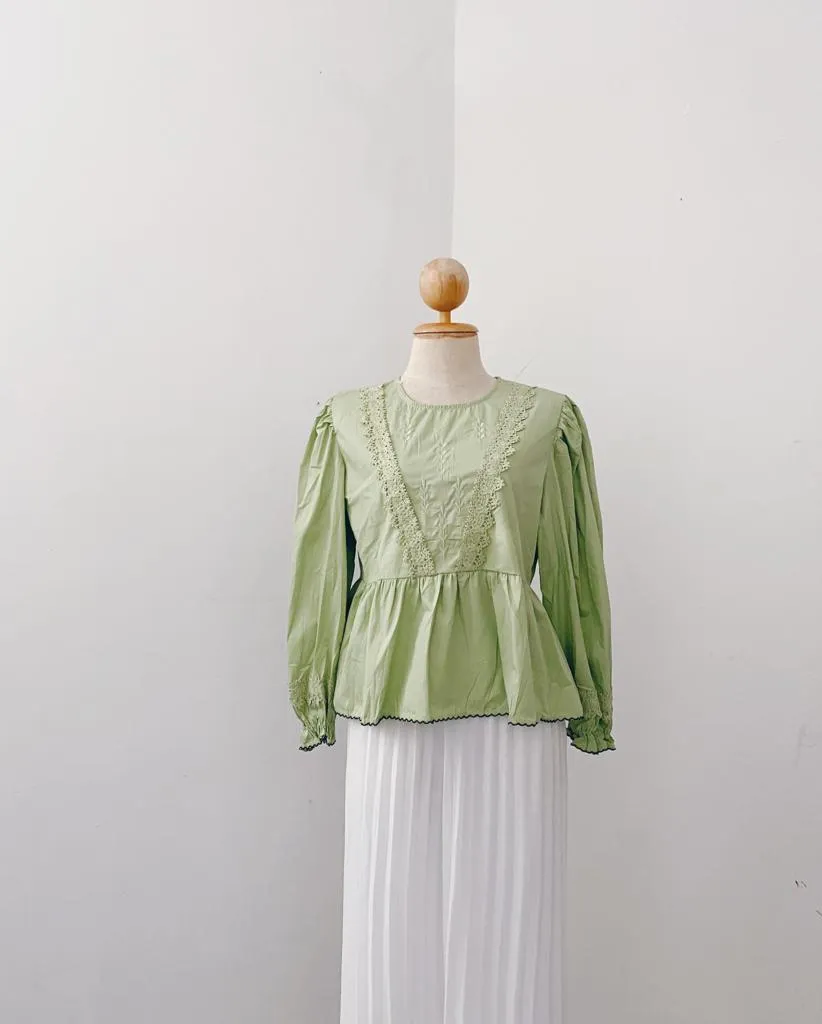 Korean Lace Peplum top