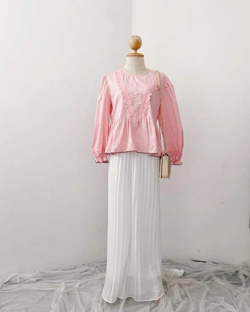 Korean Lace Peplum top