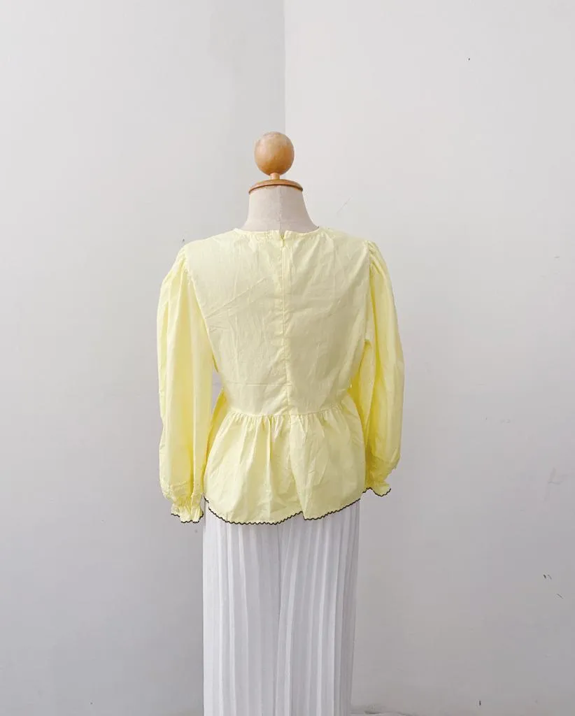 Korean Lace Peplum top
