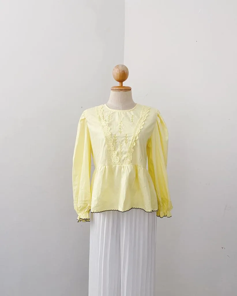 Korean Lace Peplum top