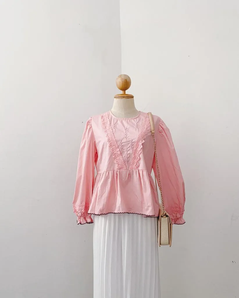 Korean Lace Peplum top