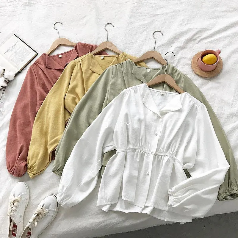 Korean Peplum Tops  - Likka