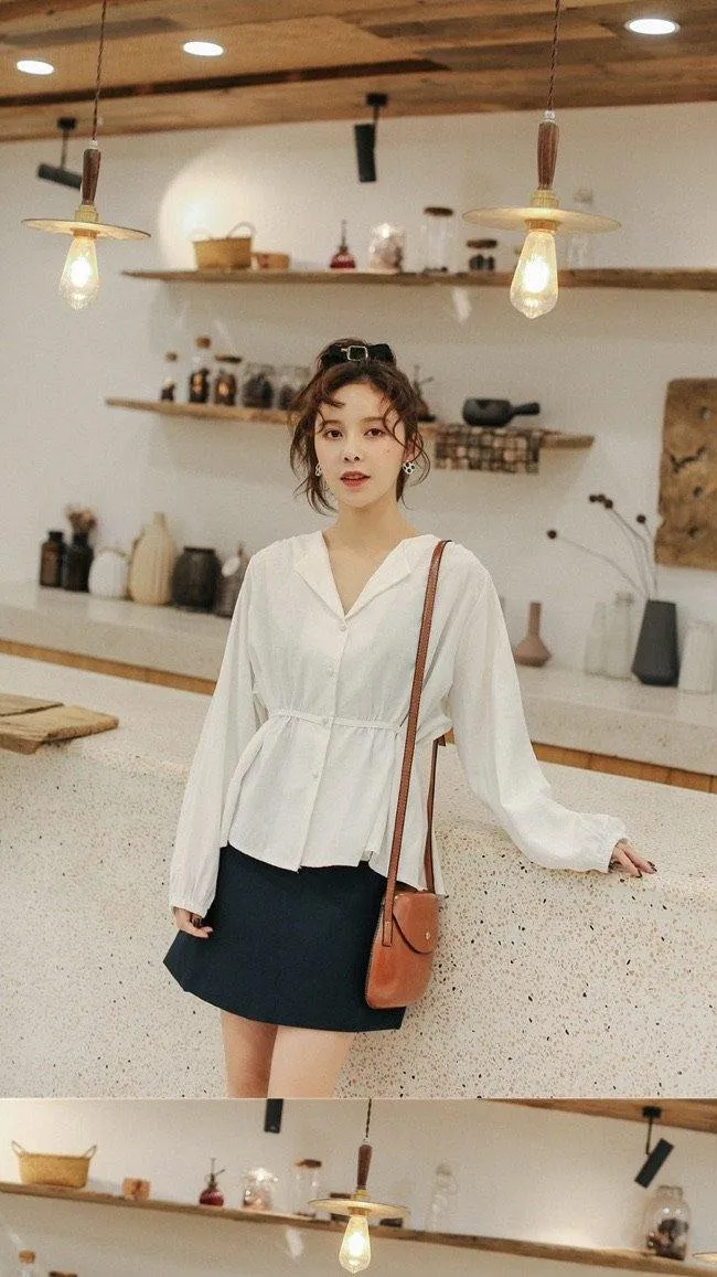 Korean Peplum Tops  - Likka