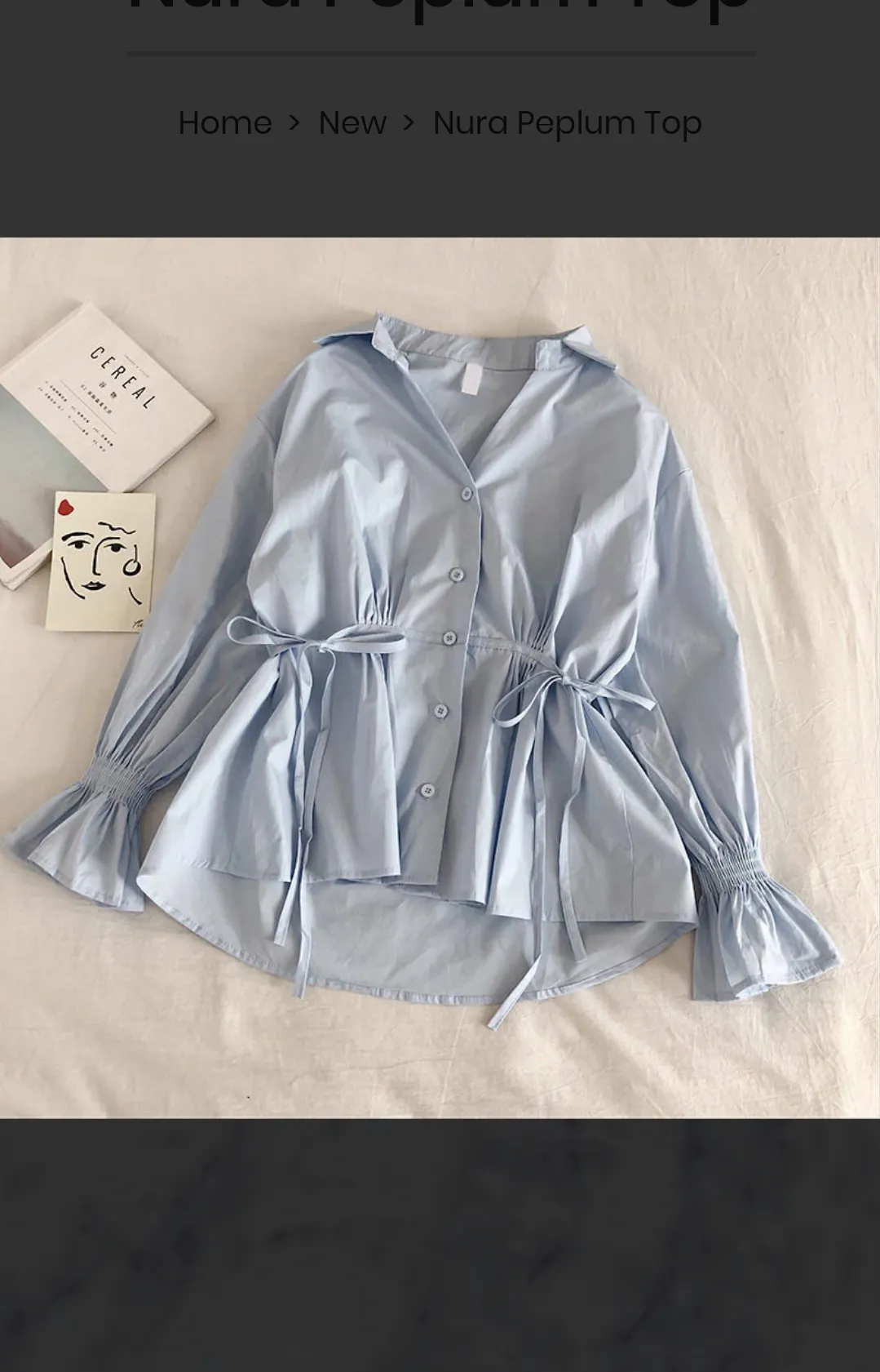 Korean Sweet  Peplum Tops 2.0