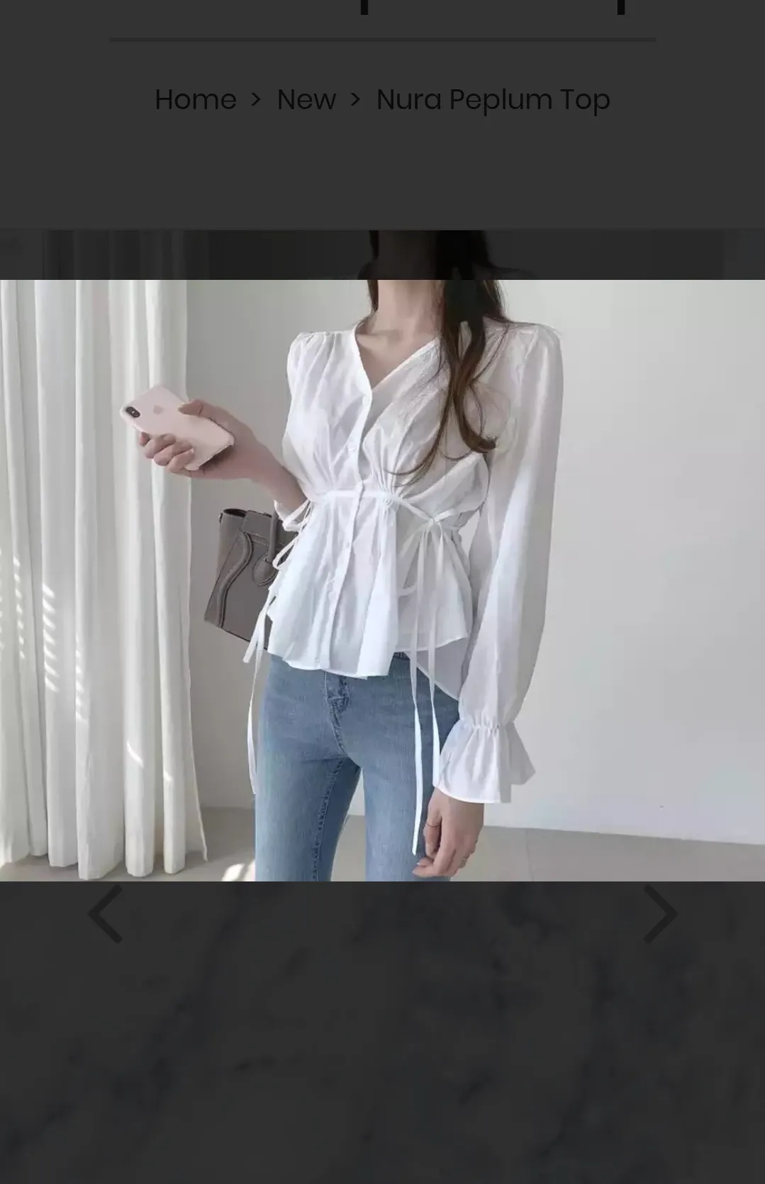 Korean Sweet  Peplum Tops 2.0