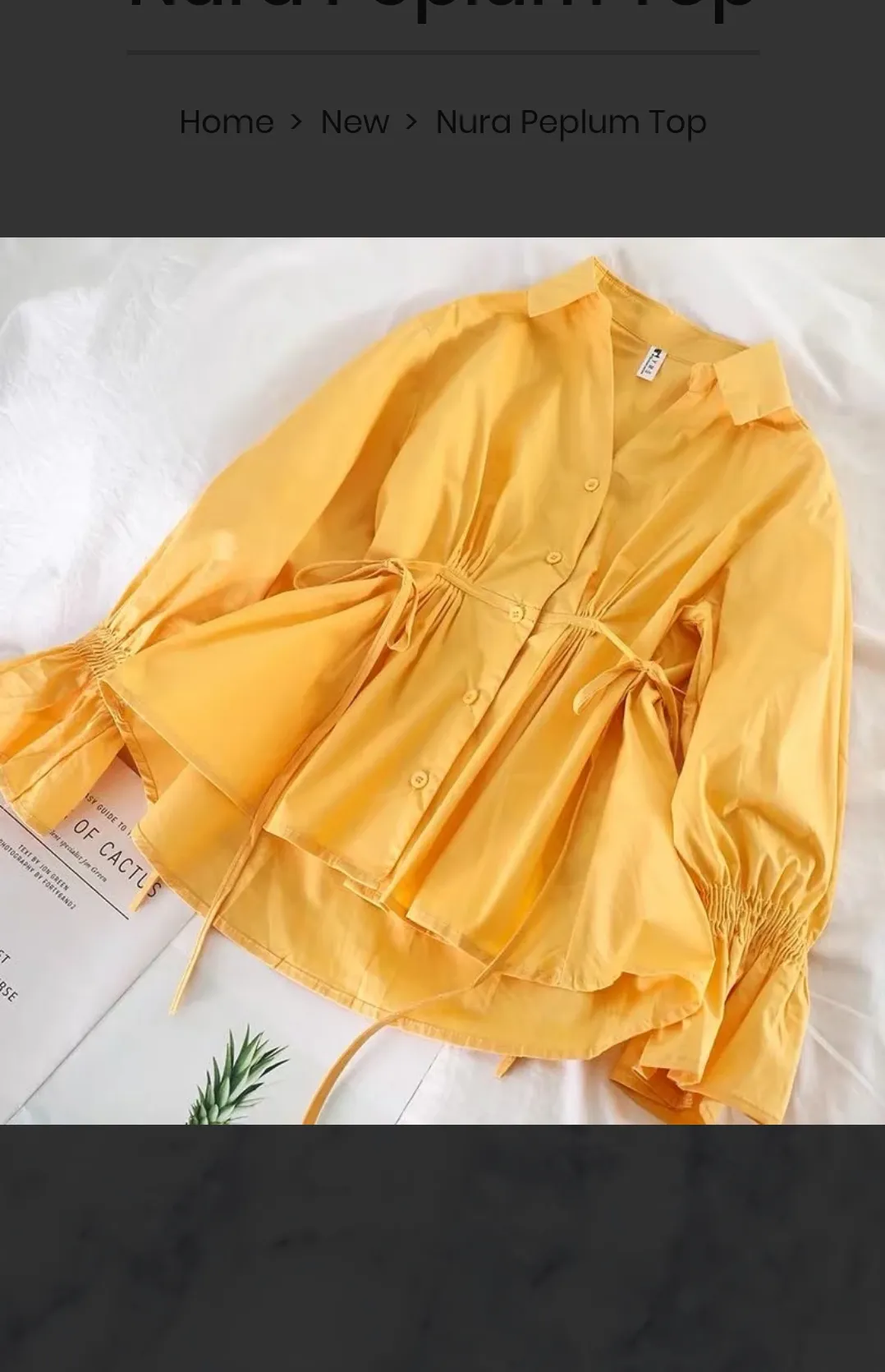 Korean Sweet  Peplum Tops 2.0