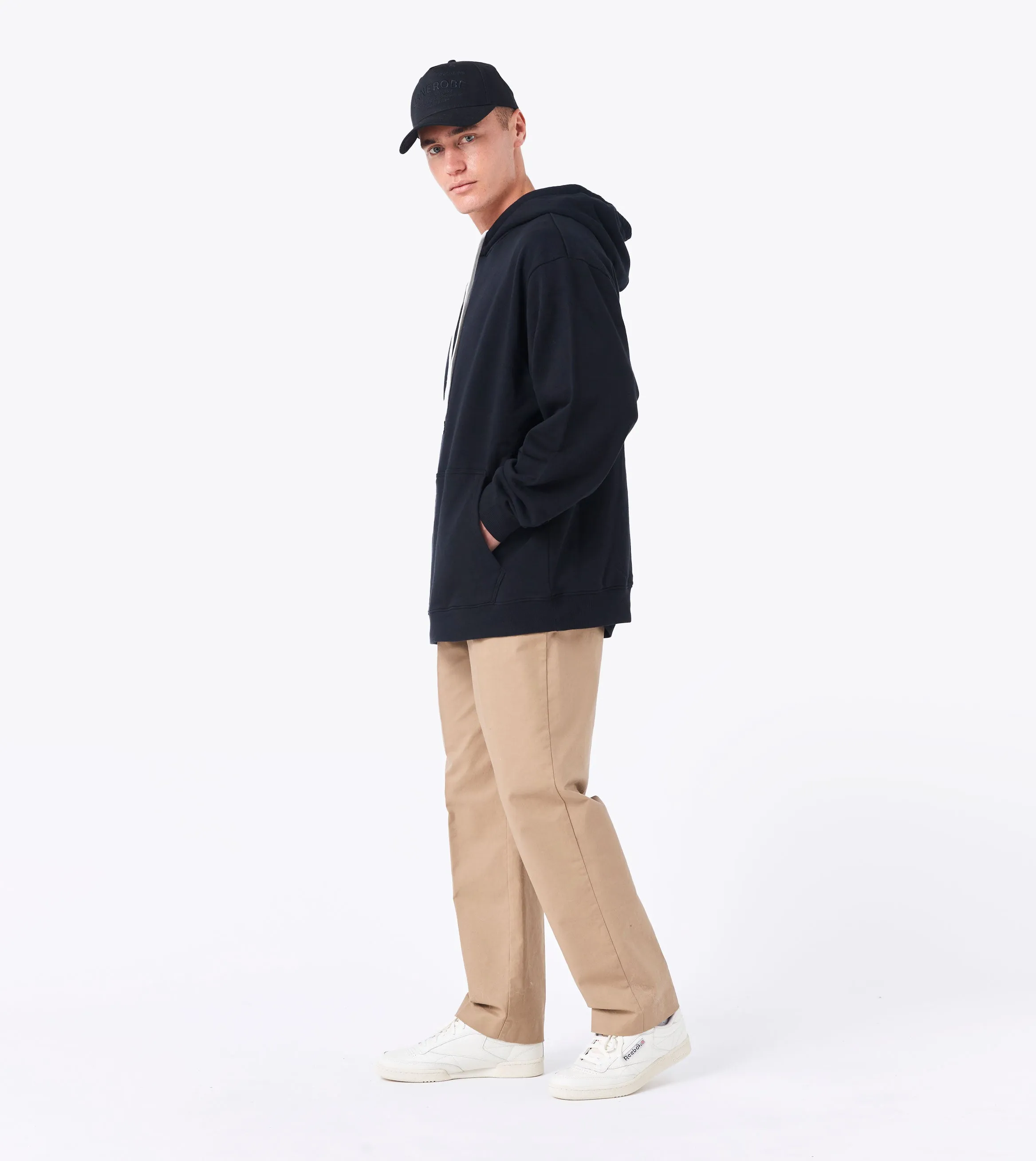 Label Orgo Hood Sweat Black