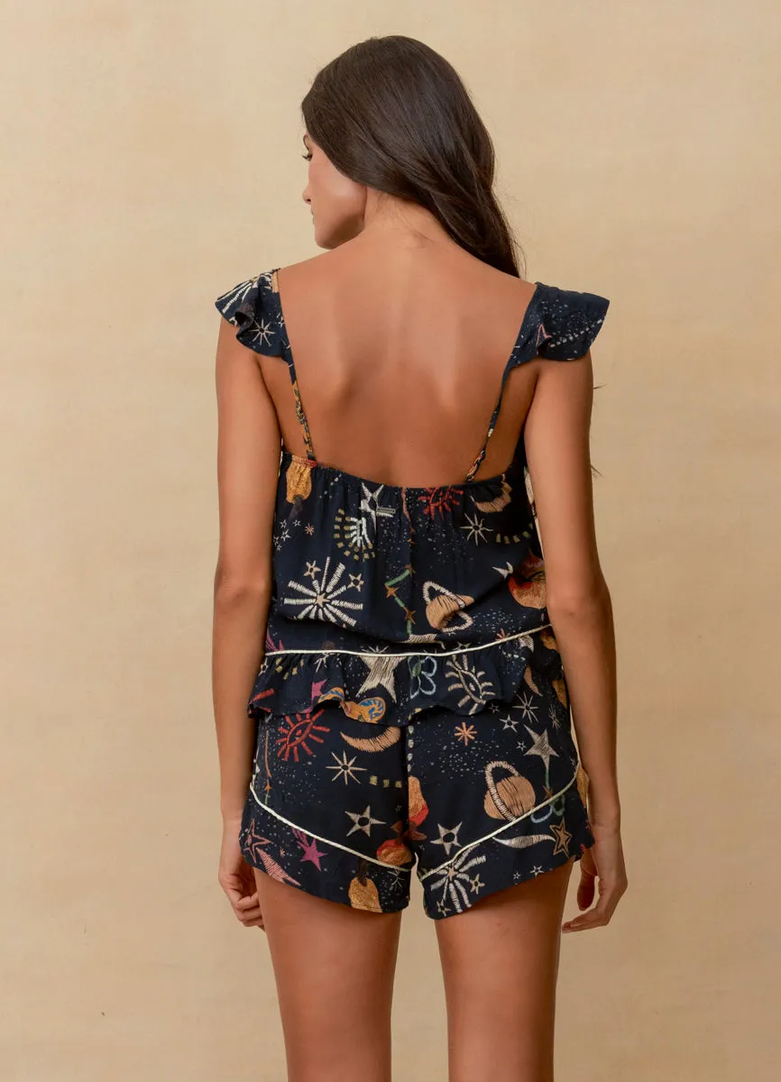 Maaji Night Jaguar Serenity Sleeveless Short Set