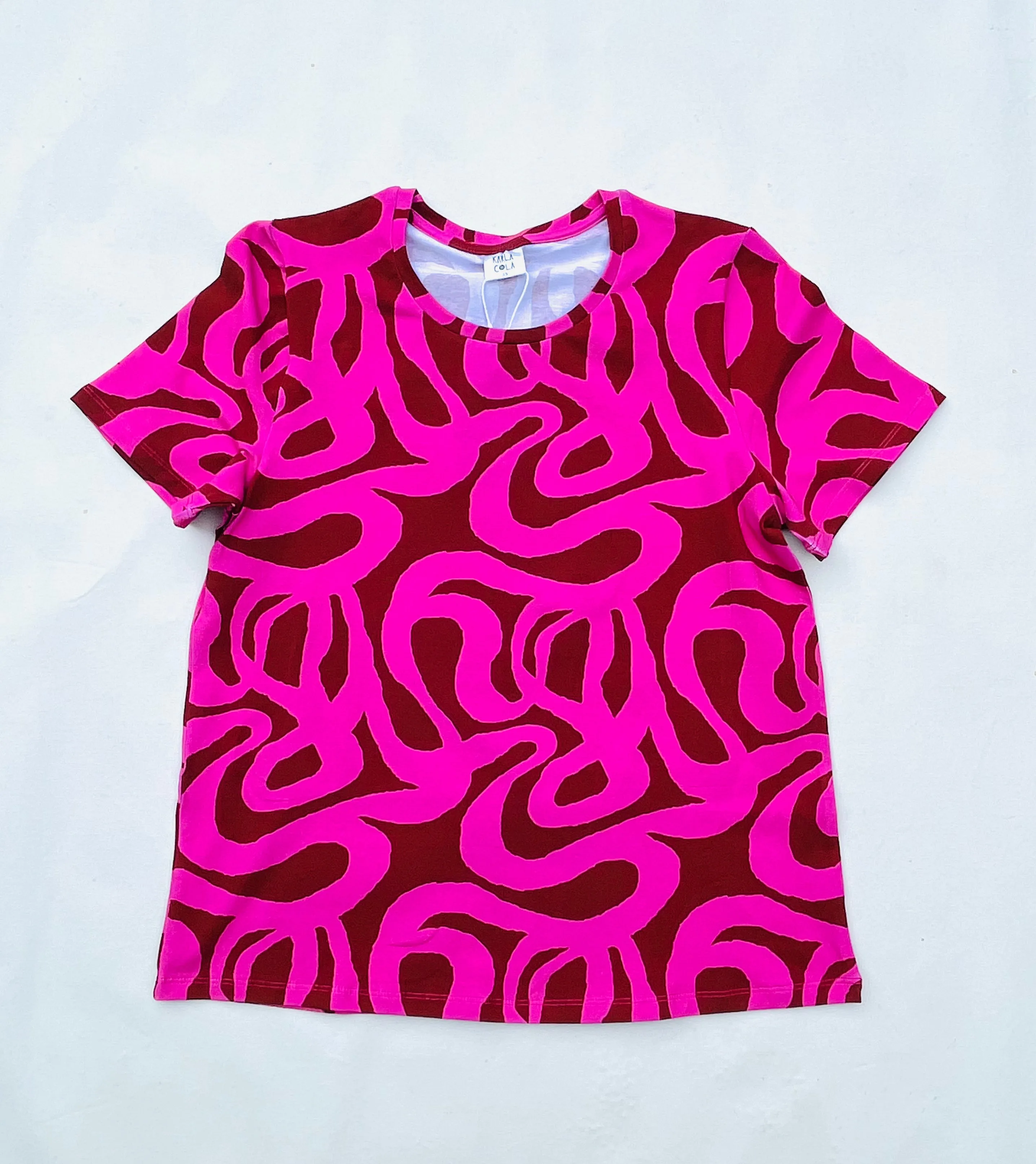 Making Waves  Everyday Tee Pink & Red