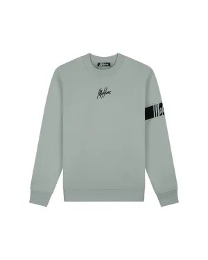 Malelions Men Captain Sweater 2.0 | Aqua Grey