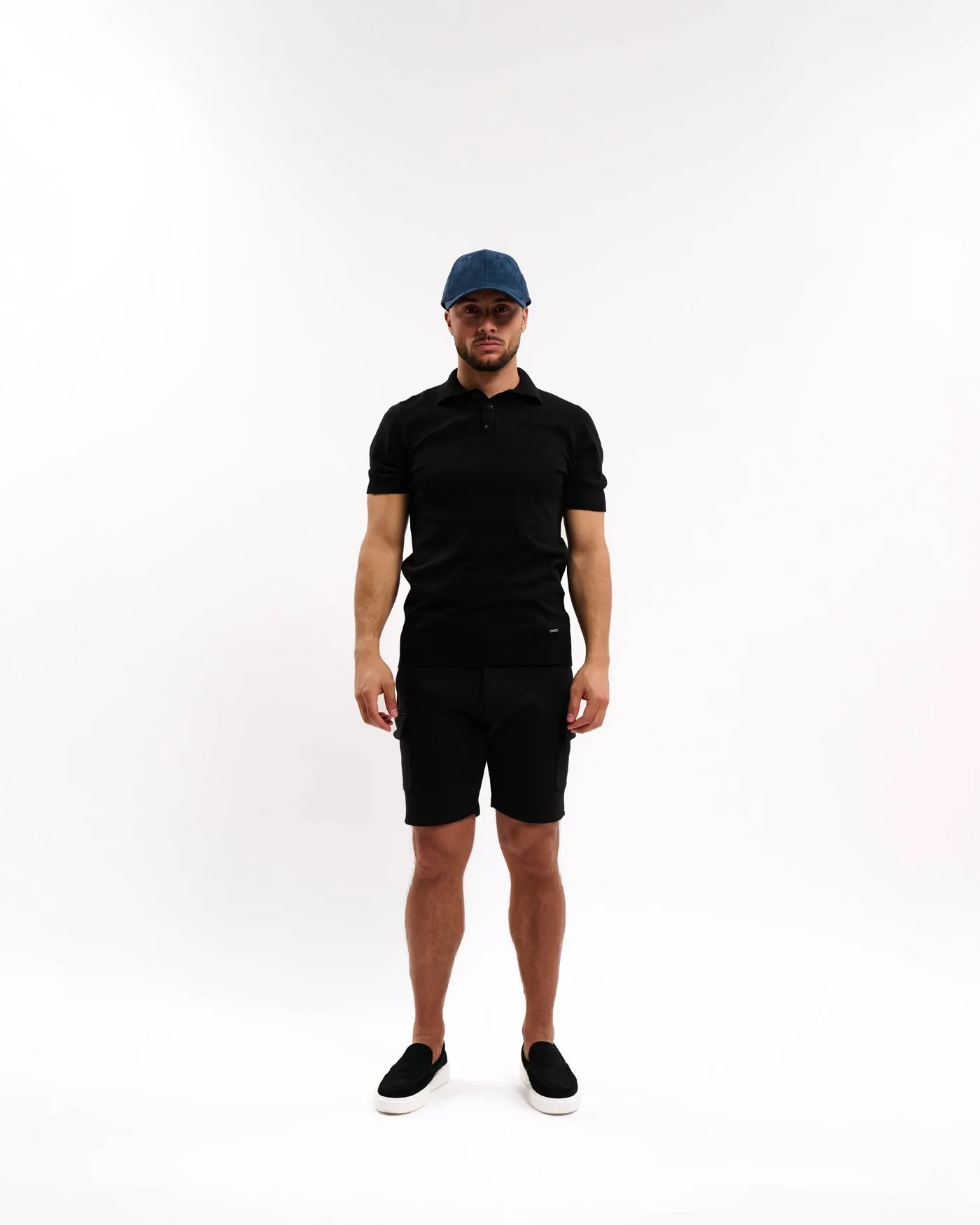 Malelions Men Suedine Cap | Navy