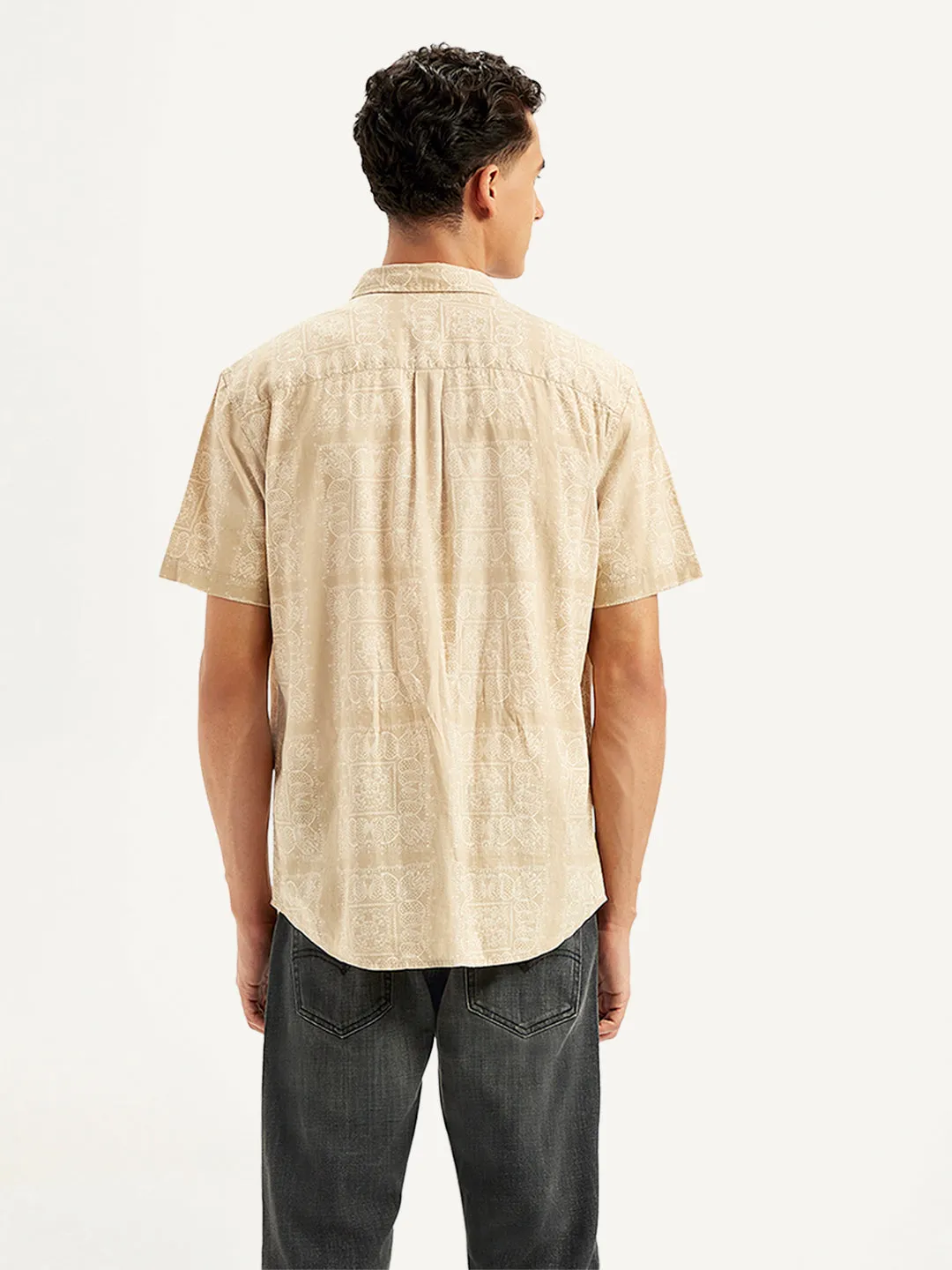 Men's Paisley Print Slim Fit Shirt