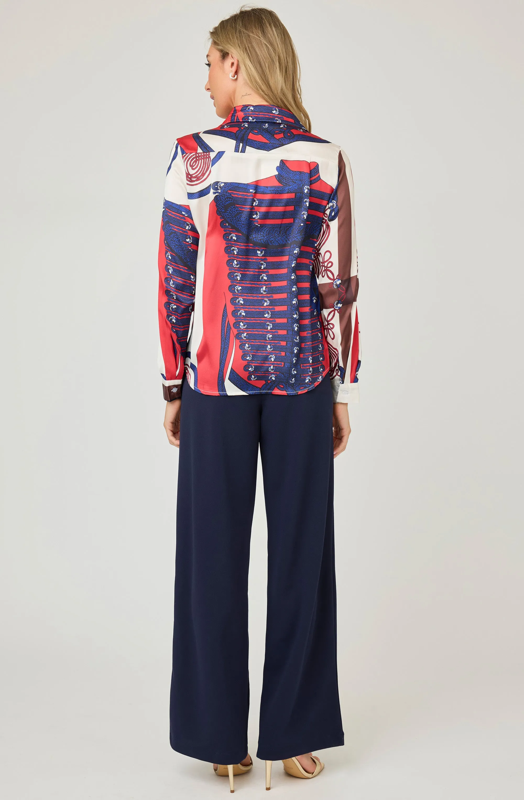 Printed Fitted Blouse