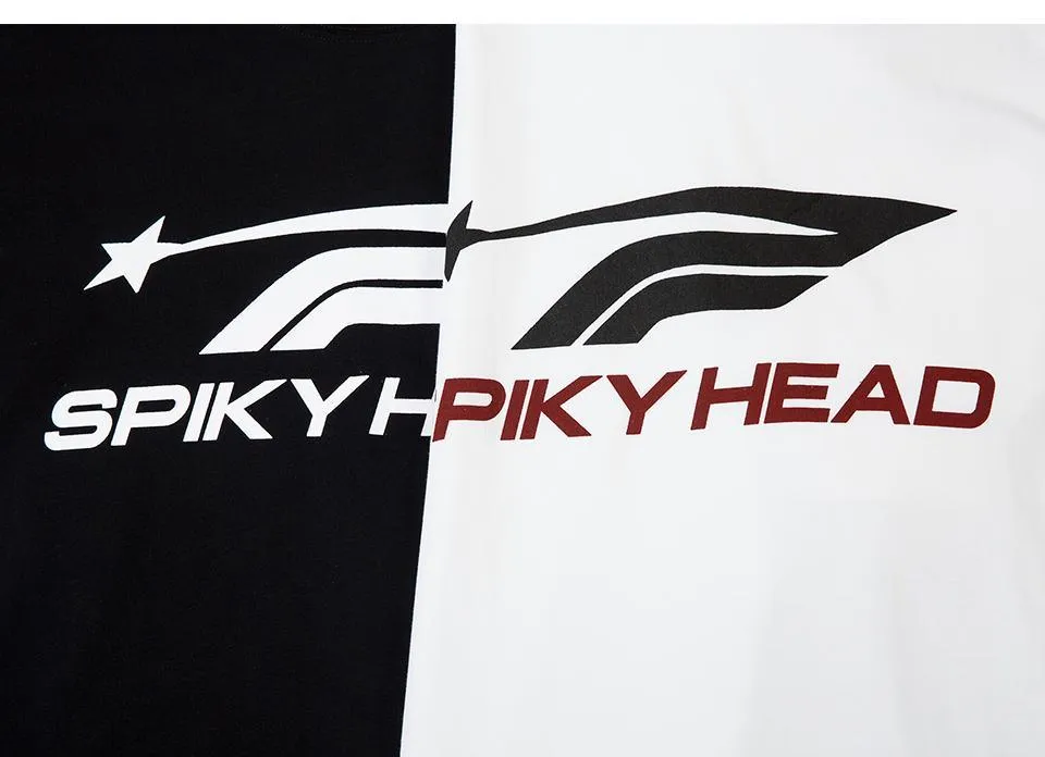 "Spiky Head" Letter Print T-shirt