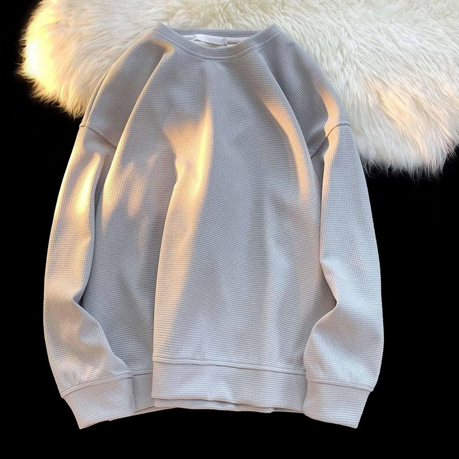 Red Hoodie Casual Loose Hoodless Oversize Zipper Solid Stand Collar Hoodless Pullover Sweater Coat Top Hoodie For