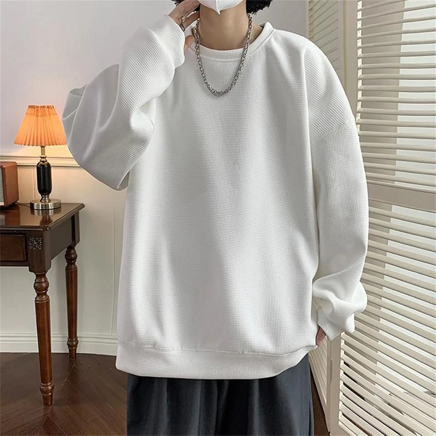 Red Hoodie Casual Loose Hoodless Oversize Zipper Solid Stand Collar Hoodless Pullover Sweater Coat Top Hoodie For