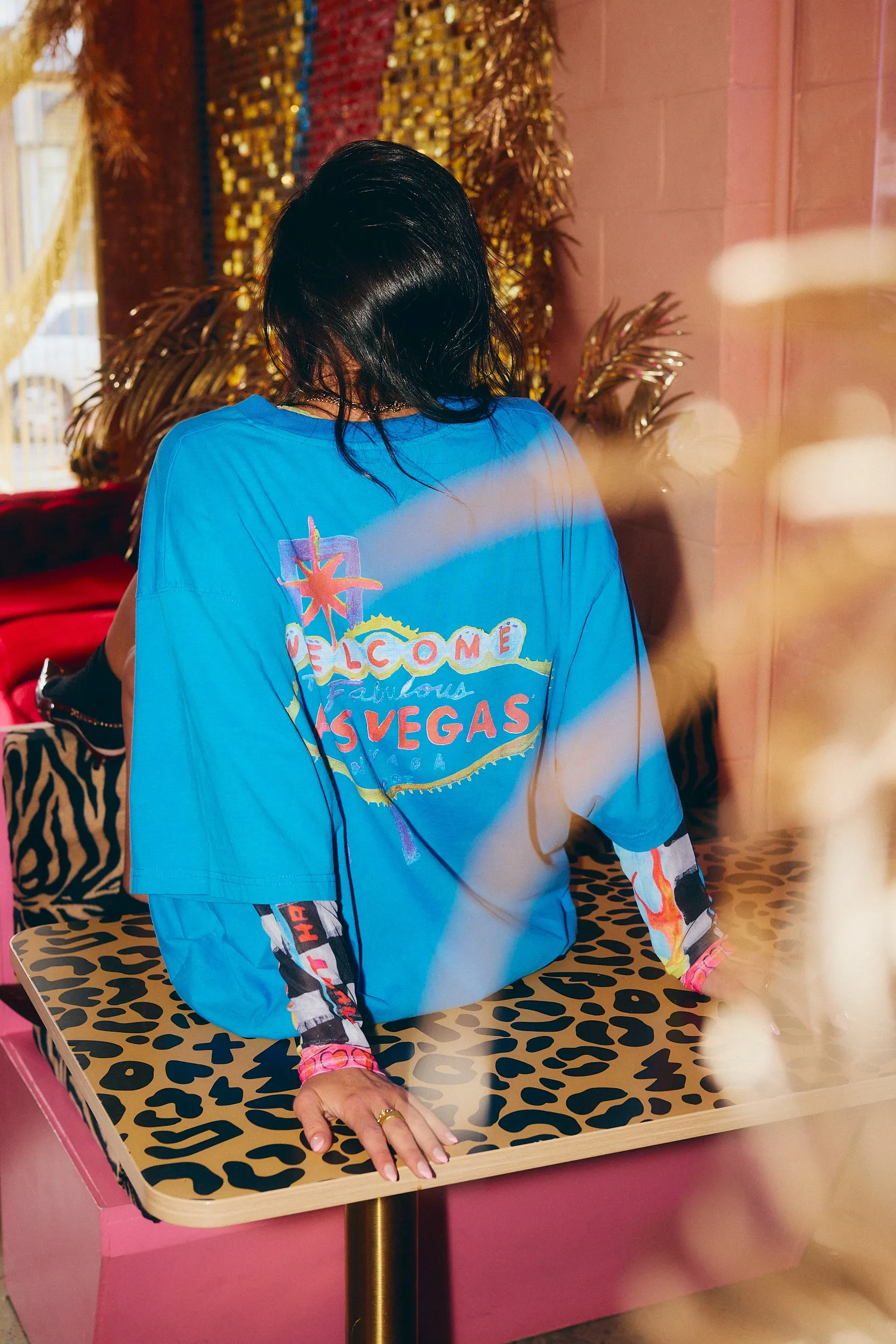 The Lady Luck Tee - Blue