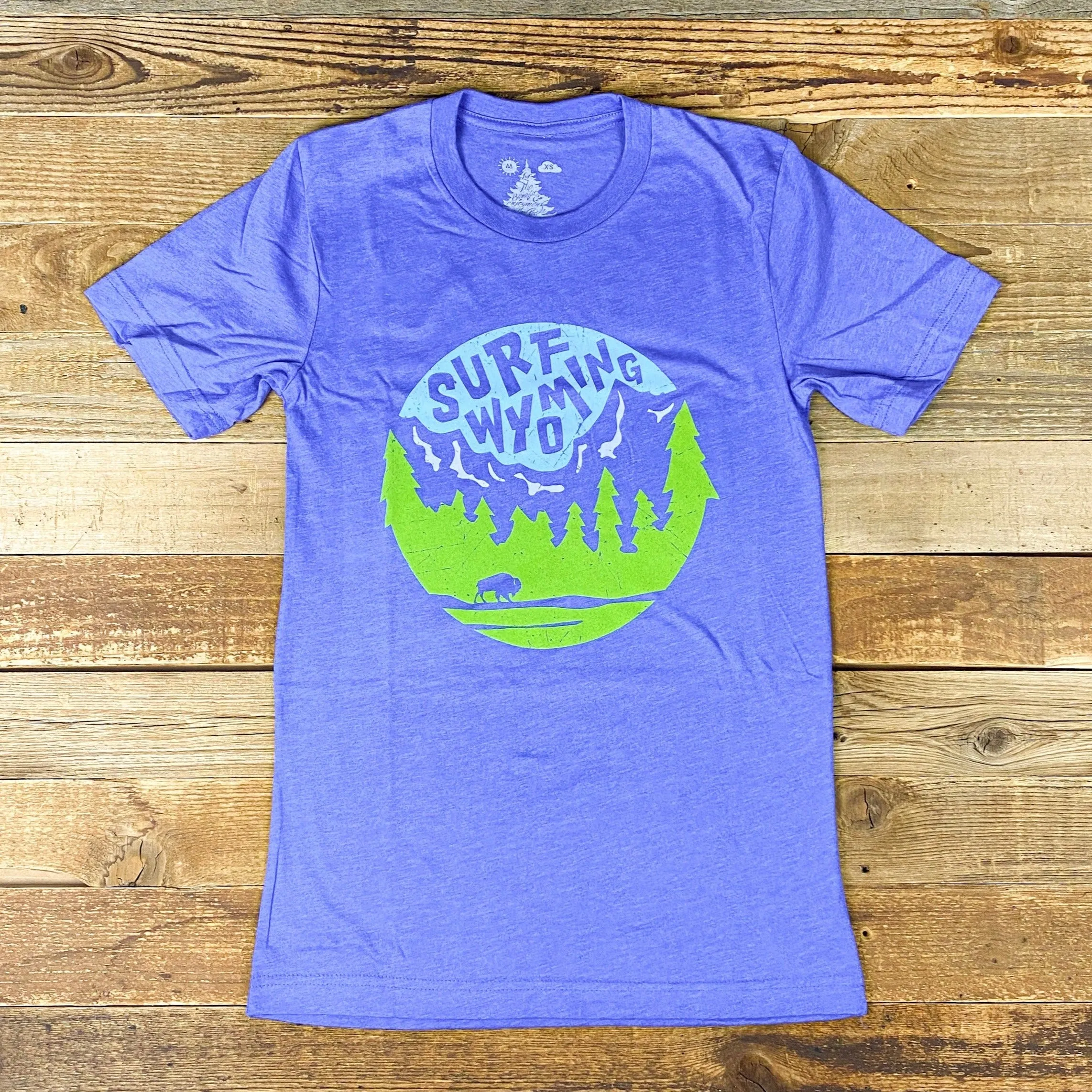 Unisex Surf Wyoming® First Park 3.0 Tee - Heather Lapis