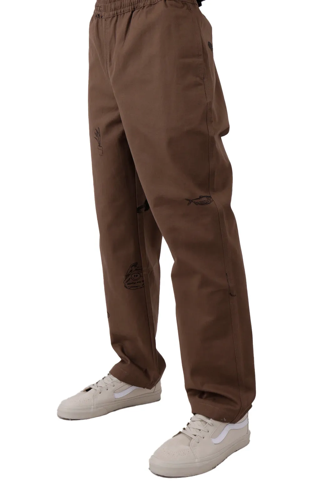 Urban Vibes Canvas Relaxed Fit Trousers - Nutmeg