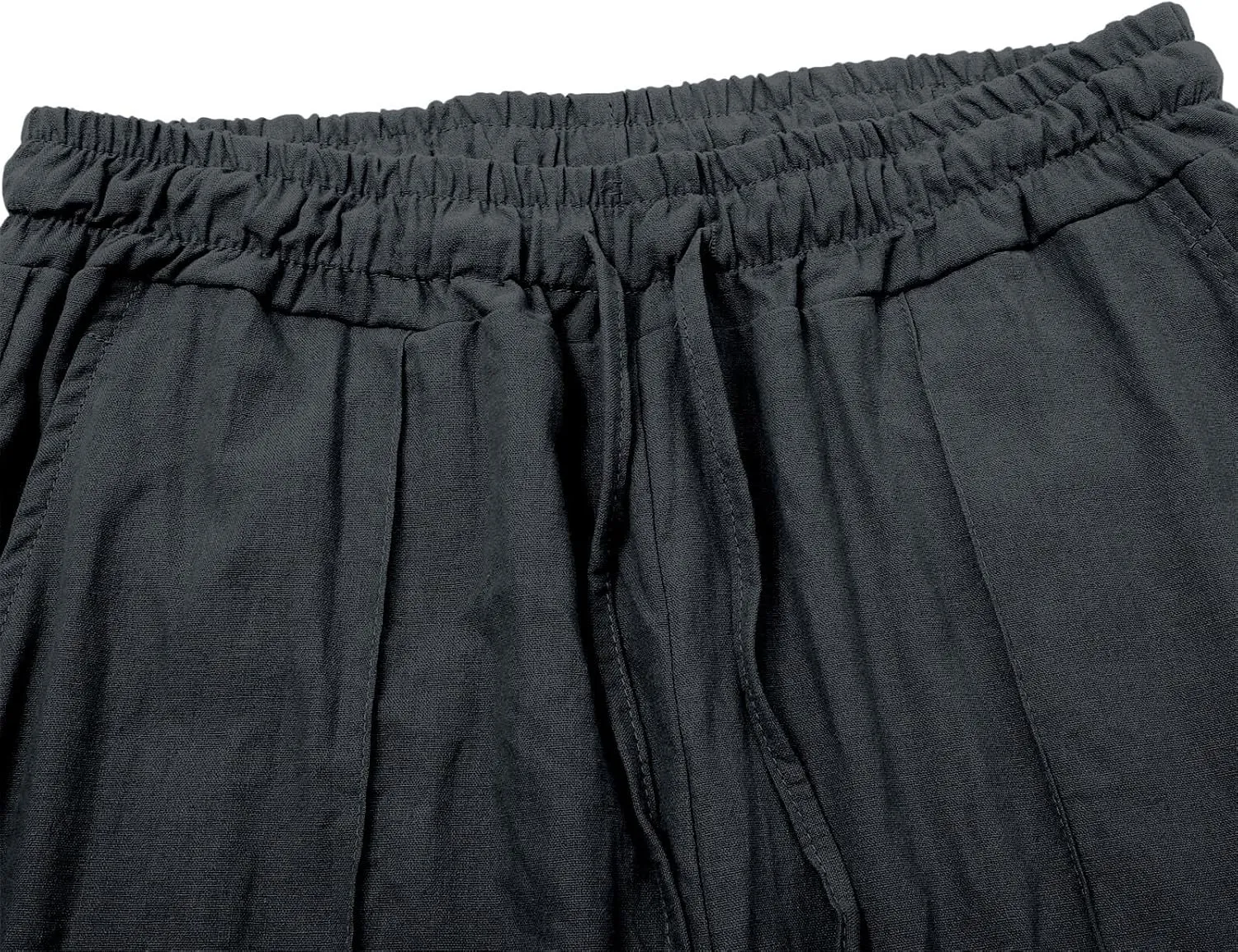 Women Casual Trousers Lightweight Drawstring Elastic Waist Pants with Pockets Straight Leg Lightweight with Pocket